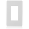 Faith 1-Gang Decorator Screwless Wall Plates, 4.68in x 2.93in, Fits GFCI, USB Receptacle, Dimmers, White SWP1-WH-01 - alternate 1